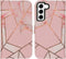 iMoshion Hoesje Geschikt voor Samsung Galaxy S22 Hoesje Met Pasjeshouder - iMoshion Design Softcase Bookcase - Roze / Pink Graphic