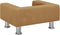 vidaXL Kinderbank 50x40x26,5 cm fluweel bruin