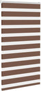 vidaXL - Zebra - rolgordijn - 85x100 - cm - stofbreedte - 80,9 - cm - polyester - bruin