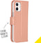 Accezz iPhone 12 Mini - Flip cover - Krasbestendig Schokbestendig - Rosé Goud