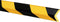 Moravia 422.28.546 Hoekprofiel Zwart, Geel (l x b x h) 1000 x 26 x 26 mm