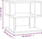 vidaXL - Salontafel - 40x40x40 - cm - bewerkt - hout - gerookt - eikenkleurig