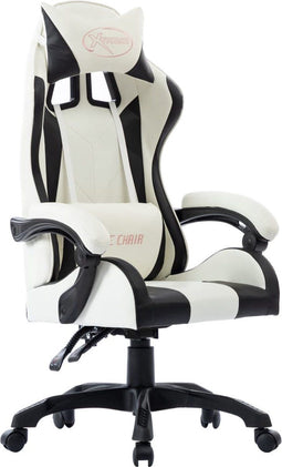 vidaXL - Racestoel - kunstleer - zwart