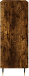 vidaXL - Dressoir - 69,5x34x90 - cm - bewerkt - hout - gerookt - eikenkleurig
