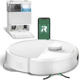 iRobot Roomba Plus 405 - Robotstofzuiger - AutoWash™ Dock 7000 Pa - Wit
