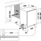 WHIRLPOOL W7IHP40LC - Inbouw vaatwasser 60cm - 15 couverts 40 dB(A) - zwart glas