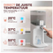 Vulpes Goods® Baby Water Dispenser Pro - 1,6 Liter - 3 Temperatuurstanden 25°C 37°C 50°C - Wit Lichtgrijs