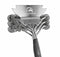 Travelhawk BBQ Borstel - RVS Grillborstel - Ergonomisch Handvat - Zilver