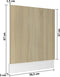 vidaXL - Vaatwasserpaneel - Lyon - 59,5x3x67 - cm - sonoma - eikenkleurig
