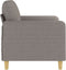 vidaXL - Tweezitsbank - 120 - cm - stof - taupe