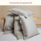Coco & Cici - Tencel Sateen Dekbedovertrek 260 x 220 cm - 2 Persoons Beddengoed - Taupe - Lyocell - Hypoallergeen & Extra Zacht - 2 Kussenslopen (60x70)