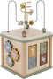 Little Dutch - Activiteitenkubus FSC - Vormenstoof en kralenspiraal - Little Farm