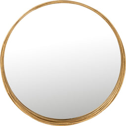J-Line spiegel Aurora Rond - ijzer/gas - goud - small - Ø 61 cm