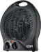 EDM Elektrische Ventilatorkachel - 2000W - 23x14x27 cm - Zwart