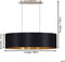 EGLO Maserlo - Hanglamp - 2 Lichts - 78cm - Nikkel-Mat - Zwart Goud