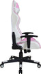 Gamestoel Thomas - bureaustoel racing gaming - ergonomisch - wit roze