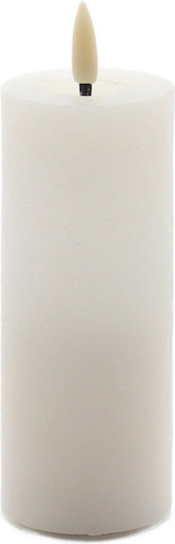 led kaars ivoor wit 12,5x5cm