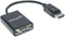 Manhattan 151962 - DisplayPort naar VGA Adapter - 15cm - Zwart