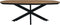 HSM Collection-Danish Salontafel Fishbone-130x80x43-Naturel/Zwart-Eiken/Metaal