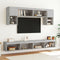 vidaXL - Tv-meubels - met - LED-verlichting - 2 - st - 100x30x30 - cm - betongrijs
