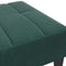 vidaXL - Voetenbank - 77x55x31 - cm - fluweel - donkergroen