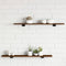vidaXL - Wandschappen - 4 - st - 80x10x1,5 - cm - bewerkt - hout - bruin - eikenkleur