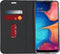 Design Softcase Booktype Samsung Galaxy A20e hoesje - Grafisch Wit / Koper