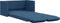 vidaXL - Slaapbank - vloermodel - 2-in-1 - 112x174x55 - cm - stof - blauw