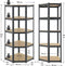 Juskys Corner Basic - Stellingkast - 5 planken - 180 x 70 cm - Grijs
