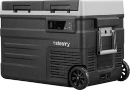 Steamy SECUD45 - Elektrische Compressor Koelbox - Dual Zone - 41 liter - 12V en 230V - Zwart