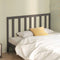 vidaXL - Hoofdbord - 156x4x100 - cm - massief - grenenhout - grijs