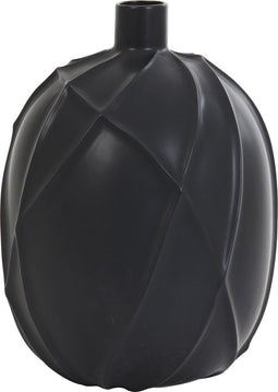 Light&Living - Vaas- Mat zwart - Keramiek - H 38 cm x D28cm