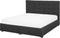ROCHELLE - Bed opbergruimte - Donkergrijs - 140x200 cm - Polyester