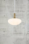 Nordlux Alton - Hanglamp E27 - Opaal glas met zwart en messing - Wit