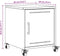 vidaXL - Nachtkastjes - 2 - st - 36x39x43,5 - cm - staal - roze