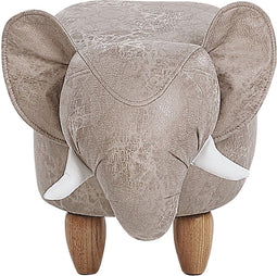 JUMBO - Hocker - Lichtgrijs - Kunstleer