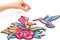 UNIDRAGON Houten Puzzel Voor Volwassenen Dier - Ongrijpbare Kolibri - 700 stukjes - Royal Size 70x54 cm