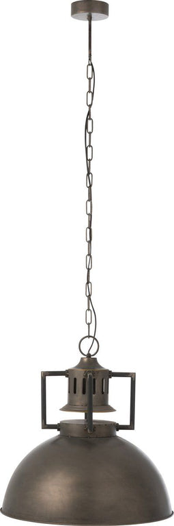 J-Line hanglamp Industrieel - metaal - grijs