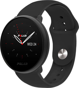 iMoshion Bandje Geschikt voor Polar Ignite (2) - Polar Pacer - Amazfit GTS 3 / 4 - iMoshion Siliconen bandje met ronde sluiting - Zwart