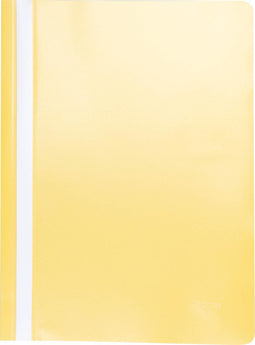 Pergamy snelhechtmap, ft A4, PP, pak van 25 stuks, geel