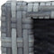 vidaXL Spatrap 92x45x25 cm poly rattan grijs