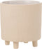 J-Line bloempot Zand - keramiek - beige - medium - Ø 20.5 cm