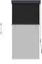 vidaXL - Rolgordijn - voor - buiten - 80x250 - cm - antraciet