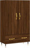 vidaXL - Hoge - kast - 69,5x31x115 - cm - bewerkt - hout - bruin - eikenkleur