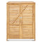 coast Houten Afvalberging - 120L met Gasveren en Lamellen - Natuurlijk - 86 x 70 x 114 cm