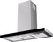 ETNA AB791RVS - Wandschouw afzuigkap - 632 m³/h - RVS met zwart glasdesign