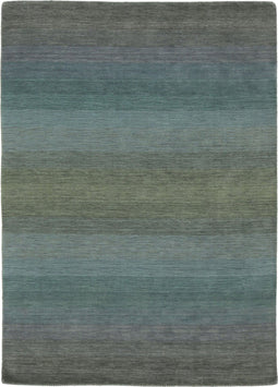 Panorama Grey Blue Vloerkleed - 80x300 - Rechthoek - Laagpolig Tapijt - Modern - Meerkleurig