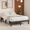 vidaXL - Bedframe - massief - grenenhout - grijs - 160x200 - cm