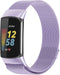 imoshion Milanees magnetisch bandje - Geschikt voor Fitbit Charge 6, Charge 5 - Paars - S