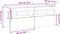 vidaXL - Tv-wandmeubel - met - LED-verlichting - 100x30x40 - cm - wit
